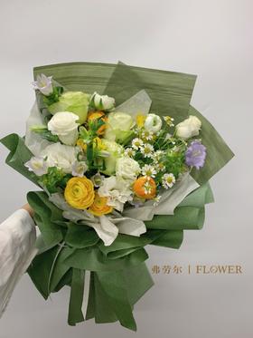 【暖心】桔梗混搭花束