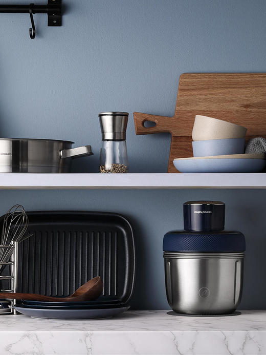 摩飞套娃绞肉机电动家用小型绞馅搅拌机多功能不锈钢打肉馅料理机MR9401 商品图4