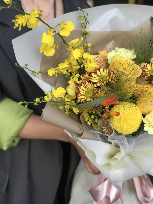 【精致如你】玫瑰乒乓菊花束 商品图1