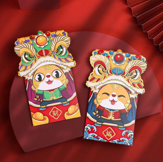 【红包】2022春节创意纸质卡通过年红包袋 新年红包利是封虎年红包 商品图3