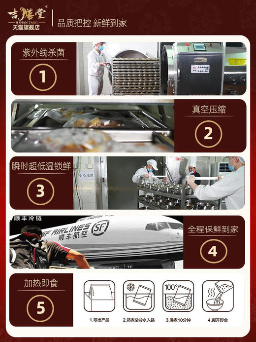 吉膳堂【聚宝大盆菜】正宗佛跳墙加热即食粤港侯礼广东海味礼盒3000g 商品图5