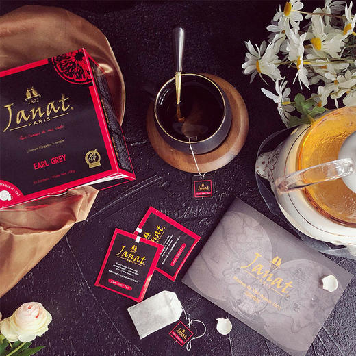 Janat传世经典红茶锡兰/伯爵/大吉岭红茶3口味任选巴黎贵族品牌袋泡茶50包 商品图3