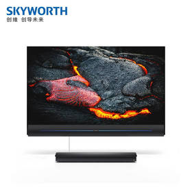 创维77W81 77英寸4K超高清自发光OLED壁纸电视零蓝光护眼智慧语音声控纤薄全面屏分体式HDR电视