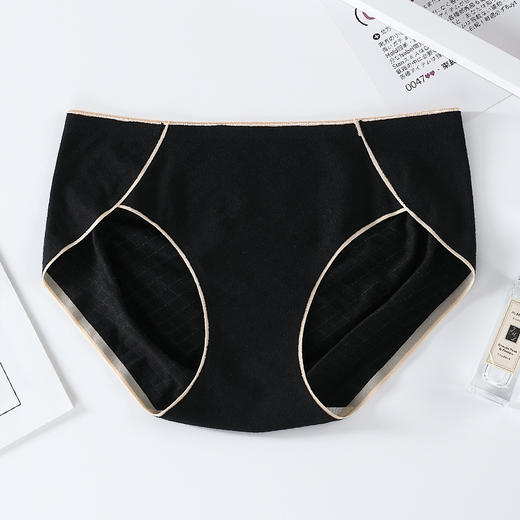 【无痕贴合 轻盈透气 裸感舒适】内裤女纯棉抗JUN无痕中腰秋冬季薄款透气蚕丝裆女士全棉三角裤少女 商品图5