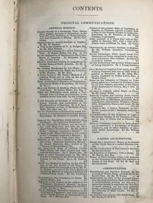 1833年 园丁杂志 近百幅版画插图 真皮精装大32开 商品图3