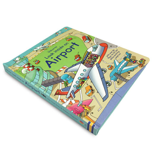 尤斯伯恩看里面系列 机场百科 英文原版 Usborne Look Inside An Airport 揭秘机场 儿童英语启蒙纸板翻翻书 英文版进口书籍 商品图1