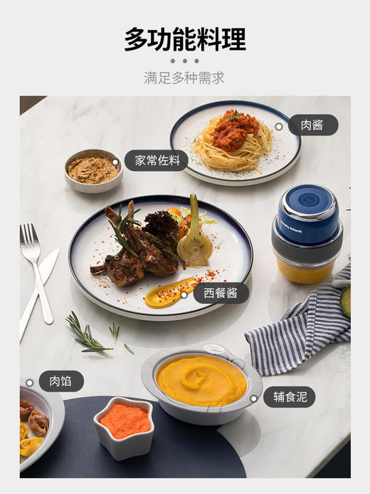 摩飞捣蒜器迷你辅食机绞肉机家用电动小型打蒜泥器神器料理机MR9403 商品图4