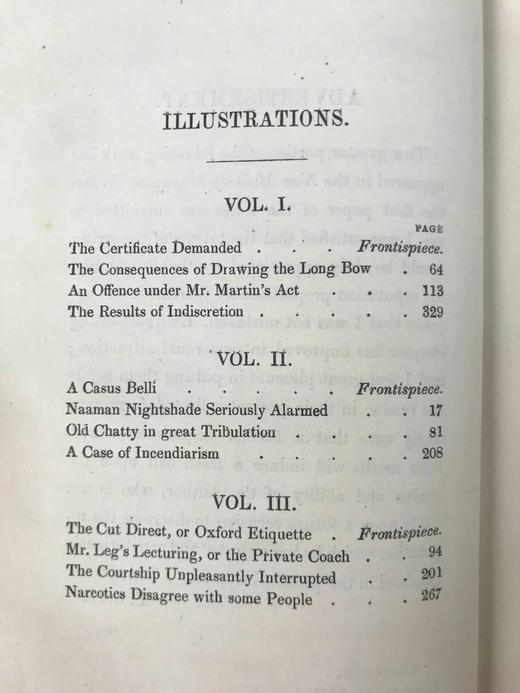 1841年 休利特·约瑟夫《彼得·普里金斯》（全3卷） Phiz菲兹11幅插图 真皮精装32开 商品图4