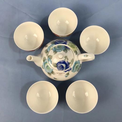 日本Ungaro五色五花白瓷茶具套组 6件装 原盒保留 实物见视频 商品图1