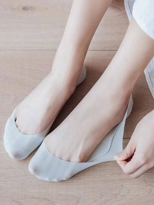 【可任意裁剪】隐形船袜夏日搭配必备透气冰丝不闷脚内外防滑胶穿着舒适10双套装承包你的夏天 商品图6