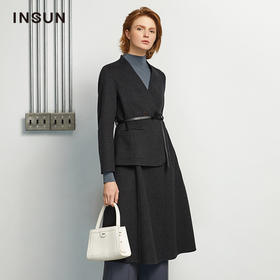 INSUN恩裳新品羊绒大衣9c31580016