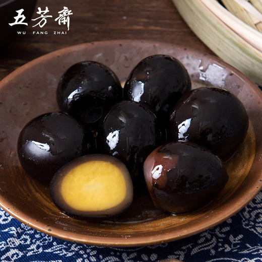 【4味8袋】五芳斋 鹌鹑卤蛋8袋组合 五香味五香铁蛋盐焗味泡椒虎皮多口味鹌鹑蛋 商品图1