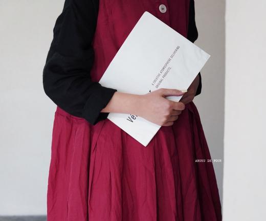 Gauze亚麻/黑长袖连衣裙 商品图7