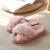 2双减5【2021网红新款交叉小兔绒拖鞋】OKSOO智庭室内居家保暖防滑棉拖鞋亲肤保暖 商品缩略图3