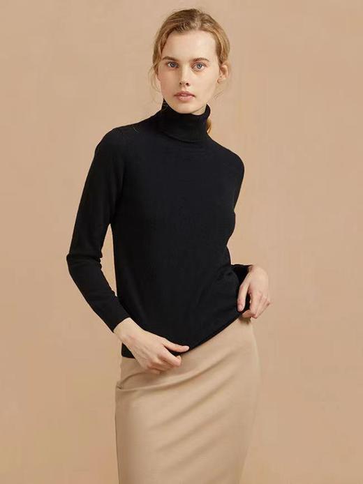 高领款【羊绒天花板-内蒙赤峰罕山有机羊绒】纯羊绒衫女款世界奢侈品loropiana中国合作伙伴定制款！世界Ding级羊绒！经典基础必备款！秋冬打底必入高领套衫【非质量问题不退不换】 商品图0
