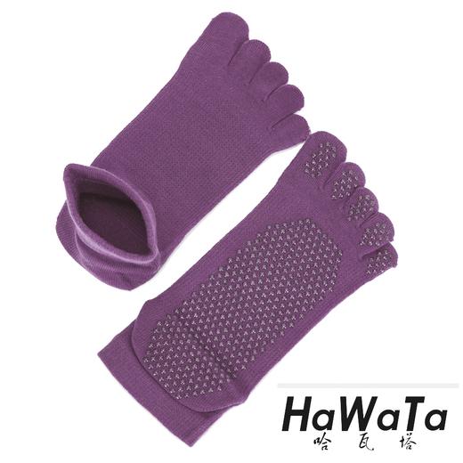 《十双包邮》哈瓦塔秋冬单面圆点五指防滑止滑全棉瑜伽袜 商品图8