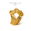 Manreya玛芮雅「鎏金溢彩」S925不规则时尚百搭锡纸设戒设计戒指 商品缩略图0