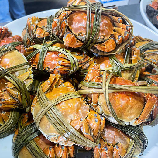 正宗阳澄湖产区大闸蟹！确保100%来自阳澄湖！21年第一篓大闸蟹。协会戒指，草绳绑蟹，两个规格可选「顺丰冷链空运」 商品图4