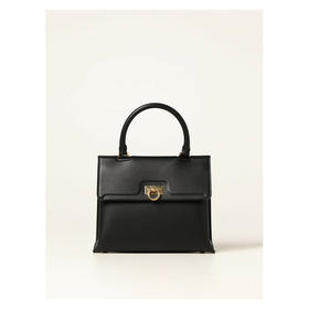 FERRAGAMO 菲拉格慕 TRIFOLIO手提袋-小号 女士手提包 黑色 21 0892 744075