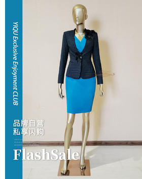 YIQU |“快乐老家”西装上衣（深蓝）