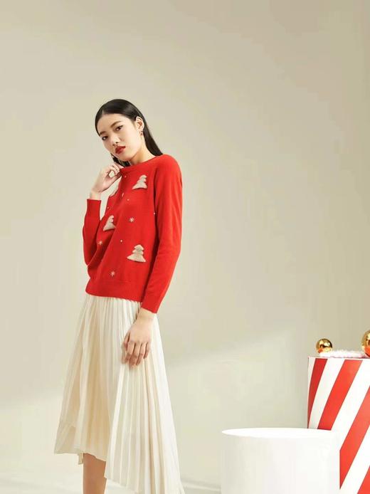 皮皮狗女式前片提花半高领套衫8245212118 商品图2