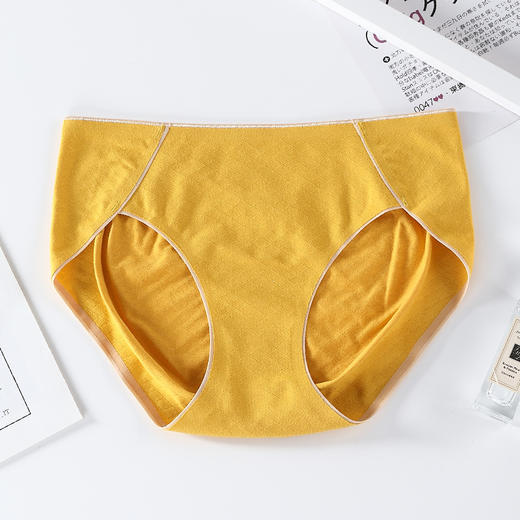 【无痕贴合 轻盈透气 裸感舒适】内裤女纯棉抗JUN无痕中腰秋冬季薄款透气蚕丝裆女士全棉三角裤少女 商品图9