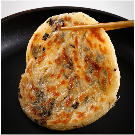 【妈妈的早餐味】香喷喷的葱油饼不用一滴油锅里煎一下就好吃特别添加黄油健康无添加，两口味：黄油葱油饼+黄油梅菜干饼，一份4袋20片，每一个口味各10片 商品图0