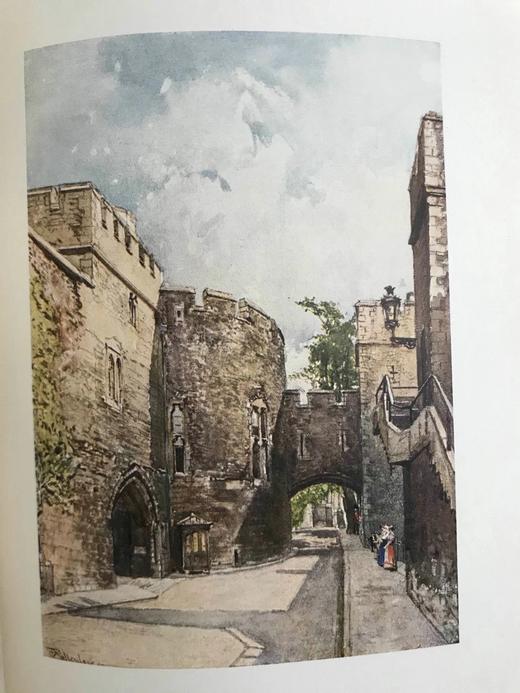 1908年 伦敦塔风物志 英国画家、插图家约翰·弗利洛夫22幅彩色插图 漆布精装大32开 商品图8