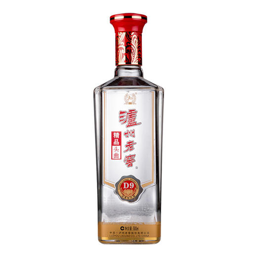 泸州老窖精品头曲D9浓香型白酒52度500ml*1瓶/2瓶 商品图1