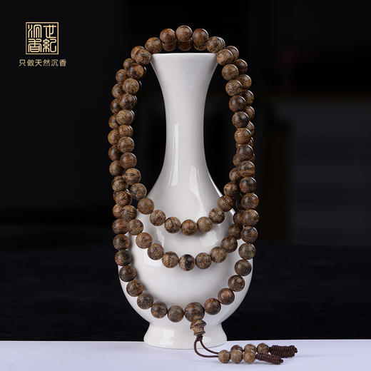 天然达拉干沉香/九分沉/8.5mm*108颗/30.5克/SP0090 商品图0