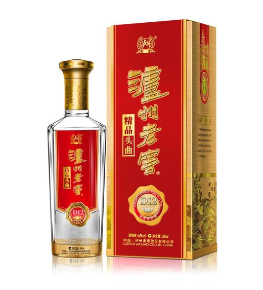 泸州老窖精品头曲D12浓香型白酒52度500ml*1瓶/2瓶 商品图0