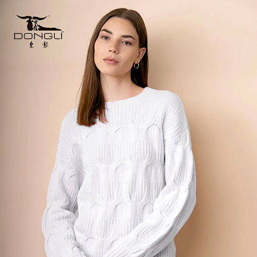 【稀缺原料-内蒙赤峰罕山有机羊绒】世界Ding级羊绒一件云朵般轻柔亲肤的羊绒衫-穿上就是软妹子【厚款】绞花羊毛【非质量问题不退不换】 商品图0