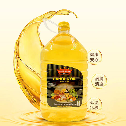 原装进口澳大利亚非转基因食用油组合芥花油油5L物理压榨营养丰富 商品图0
