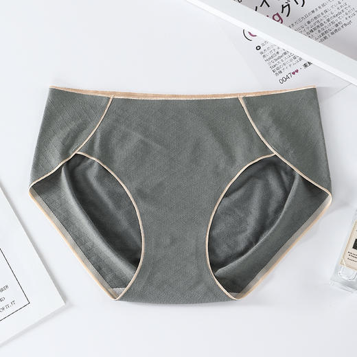 【无痕贴合 轻盈透气 裸感舒适】内裤女纯棉抗JUN无痕中腰秋冬季薄款透气蚕丝裆女士全棉三角裤少女 商品图6