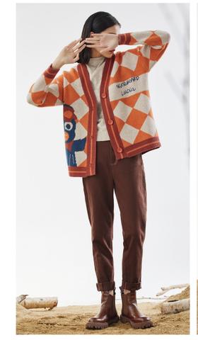 代女毛织外披371338A