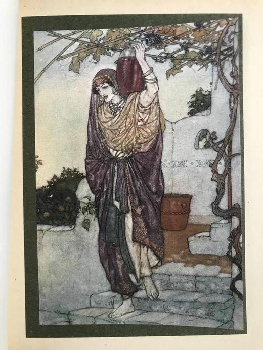 埃德蒙·杜拉克12幅彩色手工贴图！约20世纪早期 鲁拜集 精装32开 商品图9