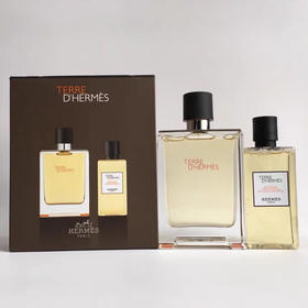 爱马仕Hermes 大地男士香水套装EDT-100ML+沐浴80ML