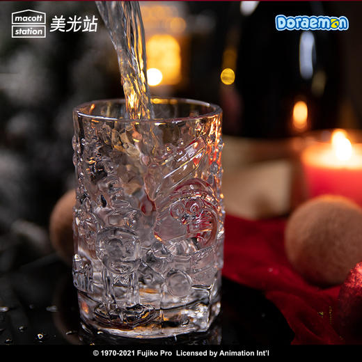 【已下架】哆啦A梦 圣诞款浮雕玻璃水杯1只装 [福利品] 商品图3