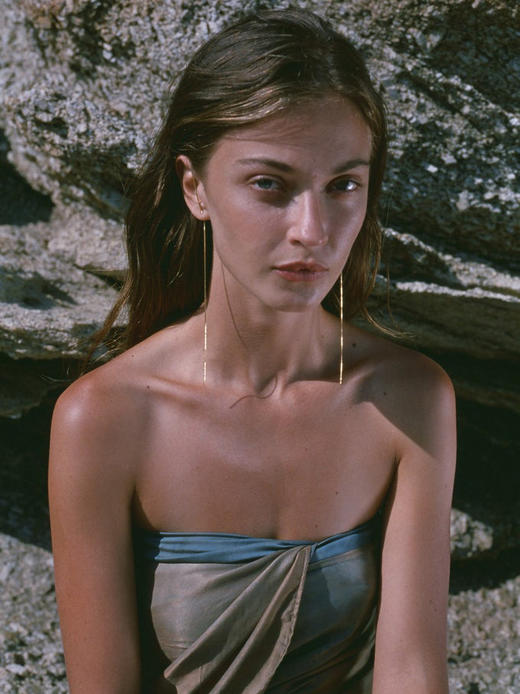 北京仓｜Maggoosh-Priya-流线 长耳环［希腊设计师］ 商品图2