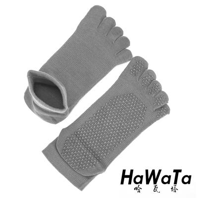 《十双包邮》哈瓦塔秋冬单面圆点五指防滑止滑全棉瑜伽袜 商品图3