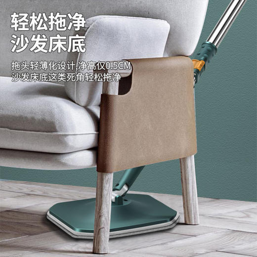 污水分离拖把旋转家用拖布懒人拖地神器免手洗墩布一拖净干湿两用 商品图7