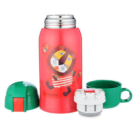 【6F】虎牌儿童保温杯保冷吸管杯两用杯 MBR-S06C  600ML 小狮子R 商品图2