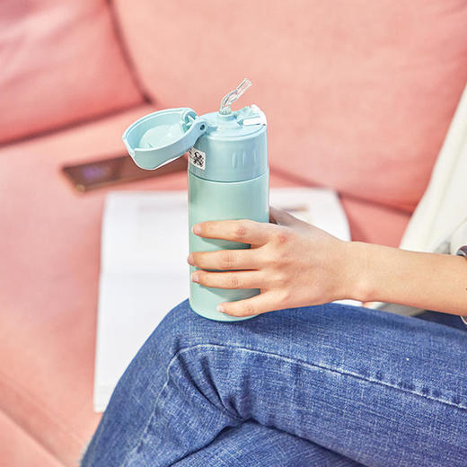 THERMOS膳魔师TCMO系列恒温6小时316不锈钢内档双层保温杯吸管杯 商品图0