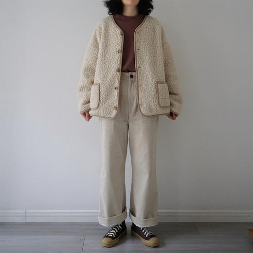 裁缝学苑AG232 羊羔毛外套纸样皮毛一体女装衣服样板打版裁剪图纸 商品图2