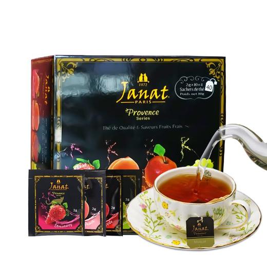Janat水果组合锡兰红茶斯里兰卡进口红茶红茶奶茶专用茶包40袋 商品图2