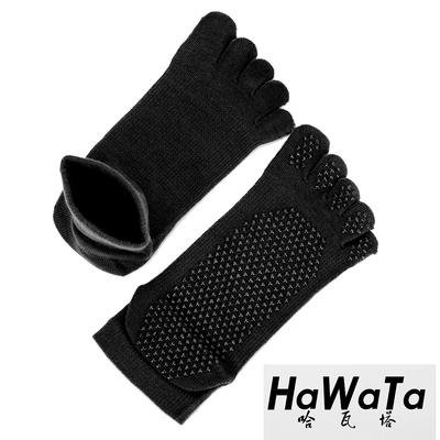 《十双包邮》哈瓦塔秋冬单面圆点五指防滑止滑全棉瑜伽袜 商品图2