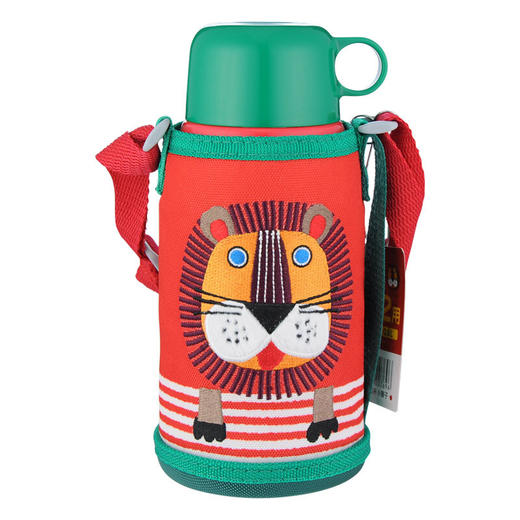 【6F】虎牌儿童保温杯保冷吸管杯两用杯 MBR-S06C  600ML 小狮子R 商品图1