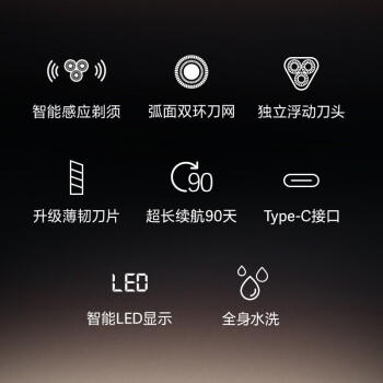 飞科(FLYCO) 男士电动剃须刀 触肤即启智能感应刮胡刀 闪电快充FS925 商品图4