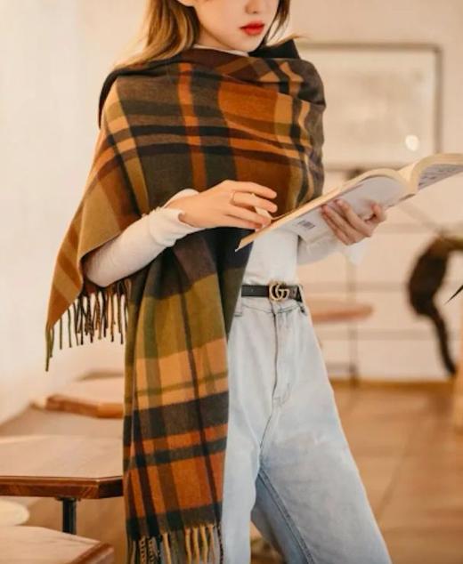 【世界一流品牌羊绒供应商】东黎100%纯山羊绒围巾/披肩40年只做羊绒采用珍贵罕山白山羊绒加倍保暖轻薄软糯 商品图10