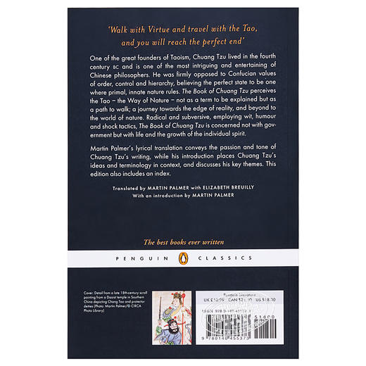 【中商原版】庄子 英文原版 The Book Of Chuang Tzu 商品图1